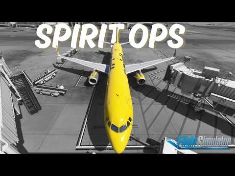 Bankrupt Airline Flight (Spirit) | Microsoft Flight Simulator