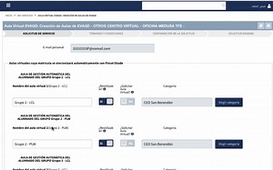 Crear aulas virtuales en EVAGD con matrícula automática