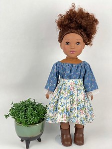 How to Sew Gathered Skirt For 18" and 14" Dolls