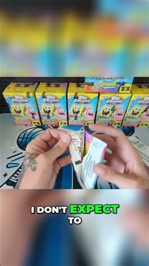 $10,000 SpongeBob Cards?! 😳 Chasing Autos in Topps Chrome SpongeBob #shorts #spongebob