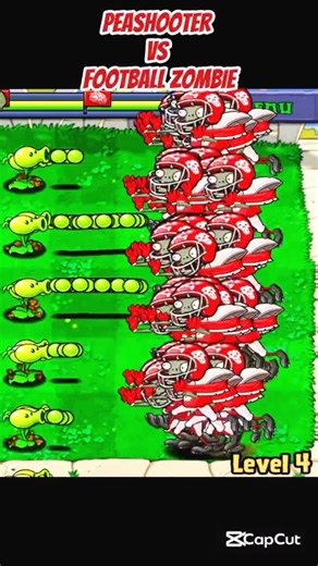 *PEASHOOTER VS FOOTBALL ZOMBIE*#shorts #short #pvz #youtubeshorts #shortvideo #pvzfusion #gaming