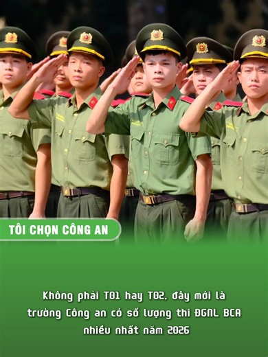 Không phải T01 hay T02, đây mới là trường Công an có số lượng thi ĐGNL BCA nhiều nhất năm 2026 #cand #congannhandan #dgnlbca #viral #trending