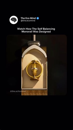 The Eco Mind on Instagram: "“Watch how a self-balancing monorail stays upright with no tracks on both sides — just physics, gyros, and insane engineering. A whole future city gliding on one rail. 🚝✨” #SelfBalancingMonorail #MonorailDesign #FutureTransport #EngineeringMarvel #InnovativeDesign #TechInnovation #GyroscopicTech #SmartMobility #CityOfTheFuture #EngineeringWorld #TransportRevolution #CivilEngineering #MechanicalEngineering #FuturisticDesign #NextGenEngineering #ViralEngineering #HowIt