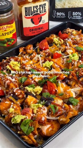 2.6K reactions · 52 comments | Sweet potato chicken bbq nachos Make...