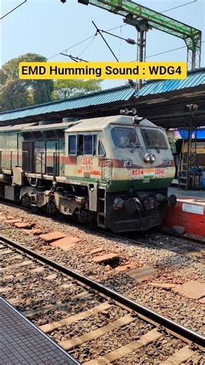 EMD Humming Sound : WDG4 | Diesel Locomotive Engine Sound | EMD Slow Passing Sodepur Station