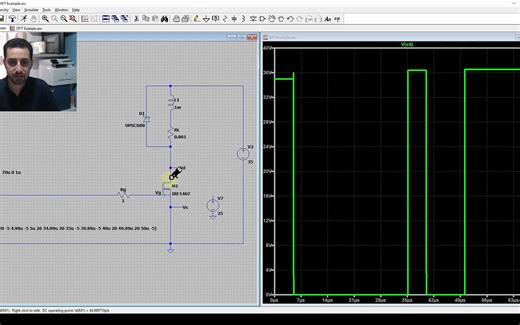 Double Pulse Testing of Si and SiC in LTSpice