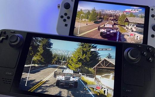《V-Rally 4 》Steam Deck VS Switch OLED 画质对比