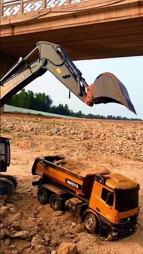 Excavator, Dump Truck