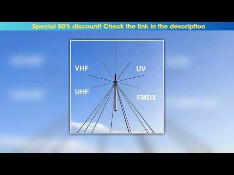 Must Buy Discone Antenna D3000 Scanner Antenna CB UHF VHF Antenna 25-3000MHz for SDR Radio Receive•