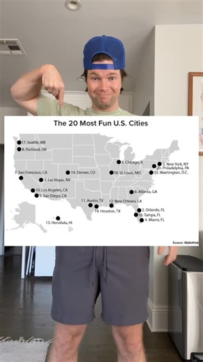 Top 20 most fun cities in the USA! | Chris Tuck