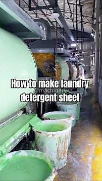 How to make laundry detergent sheet in the factory
