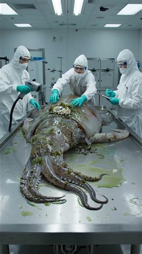 Rescuing a Giant Squid Trapped in a Fishing Net | Deep Sea Rescue