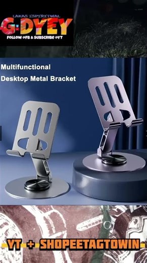 Foldable Portable Adjustable Tablet Phone Stand #phonestone #shopeetagtowin