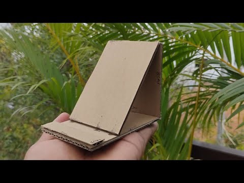 How to Make Mobile Phone Stand - Phone Stand Using Cardboard - DIY Project