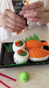 MindWare Foodie Fidgets Sushi Tray Set of Squishy Toys for Kids and Adults - Ages 5 and Up