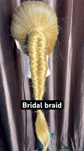 Latest bridal braid for wedding |easy to make| #new #bridal #braids #diyhairstyle #shorts #ytshorts