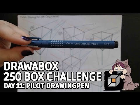 Drawabox 250 box challenge - Pilot Drawing Pen Review