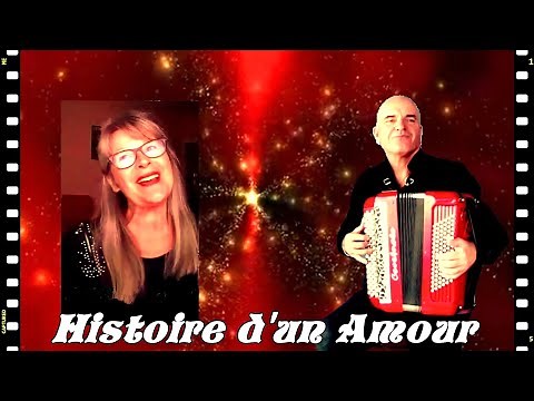 HISTOIRE d’un AMOUR - Historia de un Amor - DALIDA Martine et Gaëtan accordeon chanson Française