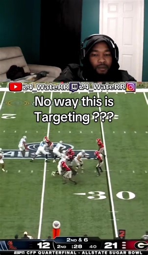 If we’re calling this targeting then football really is getting charmin soft !