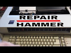 IBM Wheelwriter Typewriter (Won't Print) Repair Rebuild Hammer Plunger Solenoid Strike Plunger