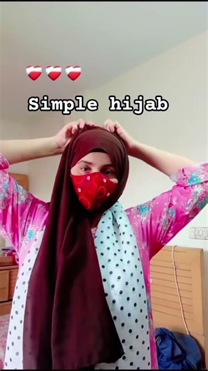 simple and easy hijab tutorial #foryou 🥰🥰🥰🥰🥰