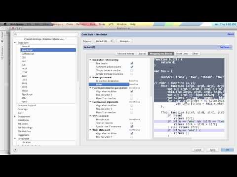 Code Formatting - WebStorm Video Tutorial