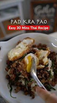 Easy 30 Mins Thai Holy Basil Stir Fry Pad Kra Pao Recipe.