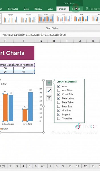 ‏How to insert Charts in #excel #exceltips ##excelhacks