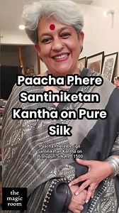 5.2K views · 161 reactions | Hand embroidered Santiniketan kantha...