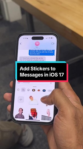 How to Add Text Stickers to Messages on iOS 17