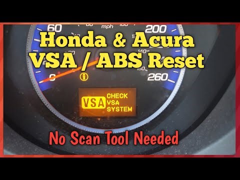 How To Reset Acura & Honda VSA / ABS Light. Fix It Yourself (No Scan Tool Needed)