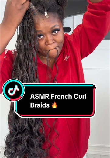 ASMR French Curl Braids for Short Hair Girls