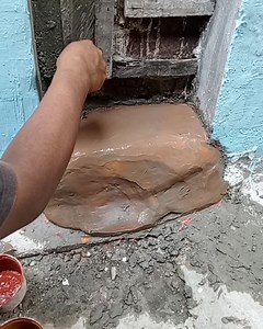 1M views · 3.7K reactions | How to make beautiful Stones on foundation using cement | Andris Brick Art | Facebook