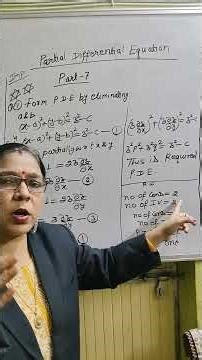 Part-07: Form PDE by eliminating