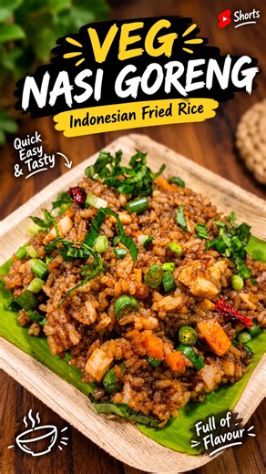 Veg Nasi Goreng 🌶️🔥 | Indonesian Fried Rice | Easy & Delicious!