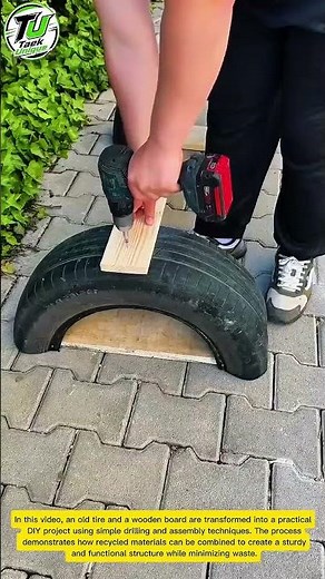 Brilliant DIY Tire & Wood Project You’ll Want to Try! 🔥