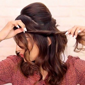 ✨Voluminous Twist Hairstyle✨ Apart from the fact that I really liked how this turned out I also think this would be a conventionally well suited hairstyle for anybody with short to long hair. If you have a broad forehead you can yet create this cause there’s hair that frames your face!😀 🅢🅣🅔🅟🅢 1- Take a half moon section on both the sides and back comb them at the roots only 2- Twist and secure the puff well. Take a smaller section from the sides towards the back, twist it, pull on it to ad