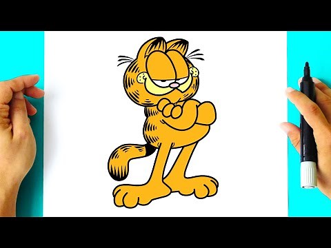How to DRAW GARFIELD - step by step