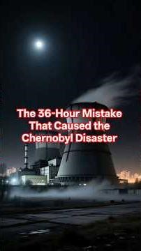 The 36-Hour Mistake That Caused the Chernobyl Disaster #shorts #facts