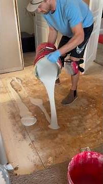 Installing uncoupling membrane. Prep for tile