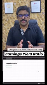 Earnings Yield Ratio To View Full Lesson:- Banking Credit Analysis Process (for Bankers) https://courses.carajaclasses.com/s/store/courses/description/Banking-Credit-Analysis-Process-for-Bankers Financial Management A Complete Study https://courses.carajaclasses.com/s/store/courses/description/Financial-Management-A-Complete-Study-Copy | Banking Credit Analysis Process | Facebook