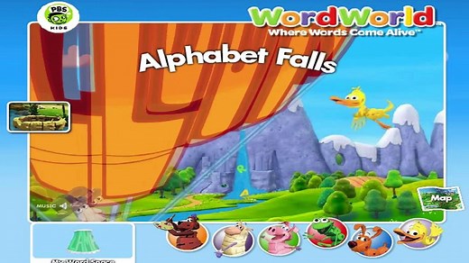 WordWorld - Alphabet Falls - WordWorld Games - PBS Kids