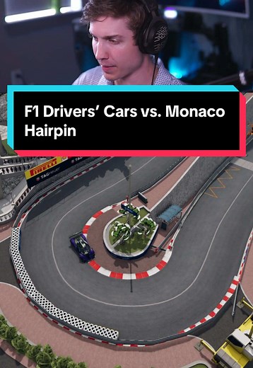 F1 Drivers’ Cars vs Monaco Hairpin #monaco #f1 #formula1 #beamng #beamngdrive #beamngcrash