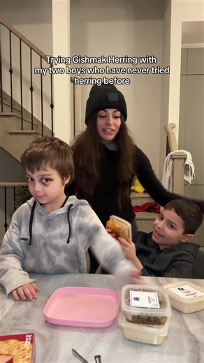 Watch my kids eat herring…. And like it!? 😱🤯 #tastetest #herring #boymom #food #fyp