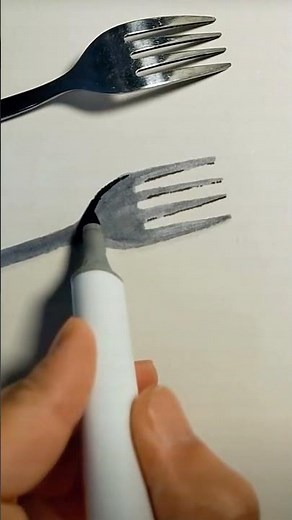 How to draw a fork? #drawing