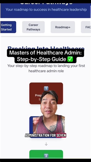 Masters of Healthcare Admin: How to succeed the right way with this step-by-step guide ✅ #healthcareadministration #mastersdegree #careertok #healthcarecareers #careeradvice