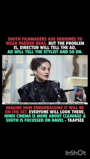 South filmmakers ask heroines to wear padded bras - #Taapsee#TaapseePannu #Bollywood