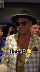 Tyson Fury making a typical Tyson Fury entrance 🔥 #FuryUsyk #RingOfFire #RiyadhSeason | Matchroom Boxing