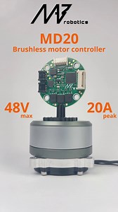 🚀 Introducing the MD20 Motor Controller! 🚀 We're thrilled to unveil the latest addition to our product lineup at MAB Robotics - the MD20 Motor Controller! The controller is designed specifically to meet the needs of mobile robotics, offering exceptional performance, energy efficiency, and reliability. This makes it a perfect choice for demanding applications, both for research and development prototypes and series-produced robots. Check the specs of the smallest member in the MD series: • Volt