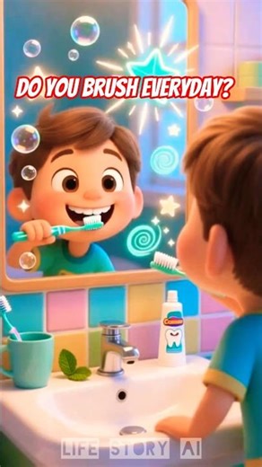 Brush Your Teeth | 5-Second Daily Lesson for Kids | Healthy Habits Animation